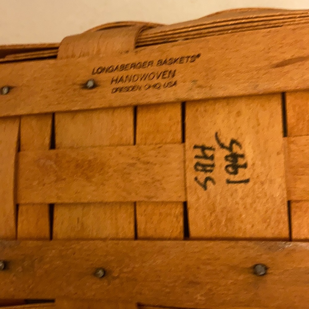 Longaberger bread basket